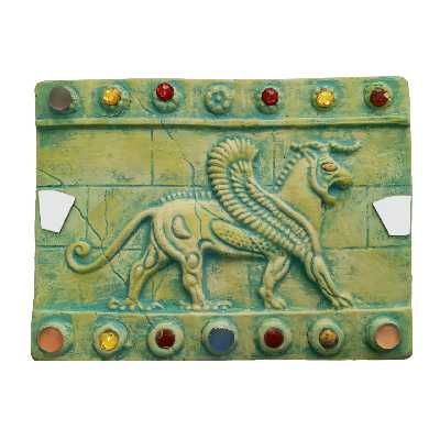 دیوارکوب سرامیکی مدل سنتی قهوه خانه ای کد 2 مجموعه 14 عددی