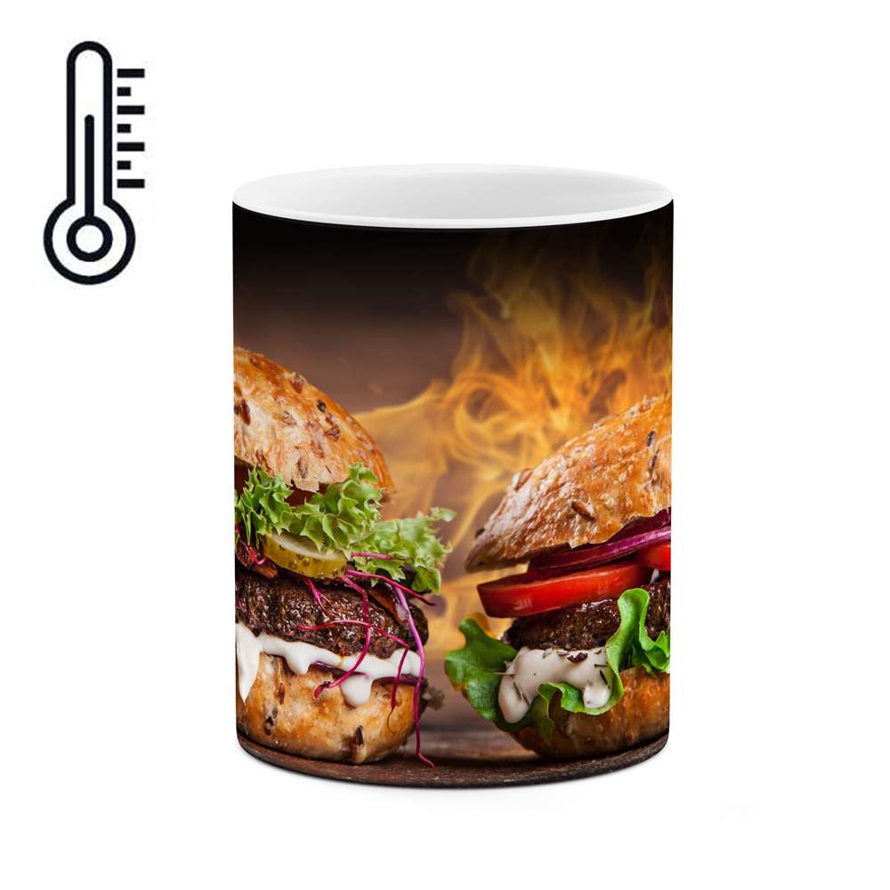 ماگ حرارتی طرح همبرگر مدل mgph11063