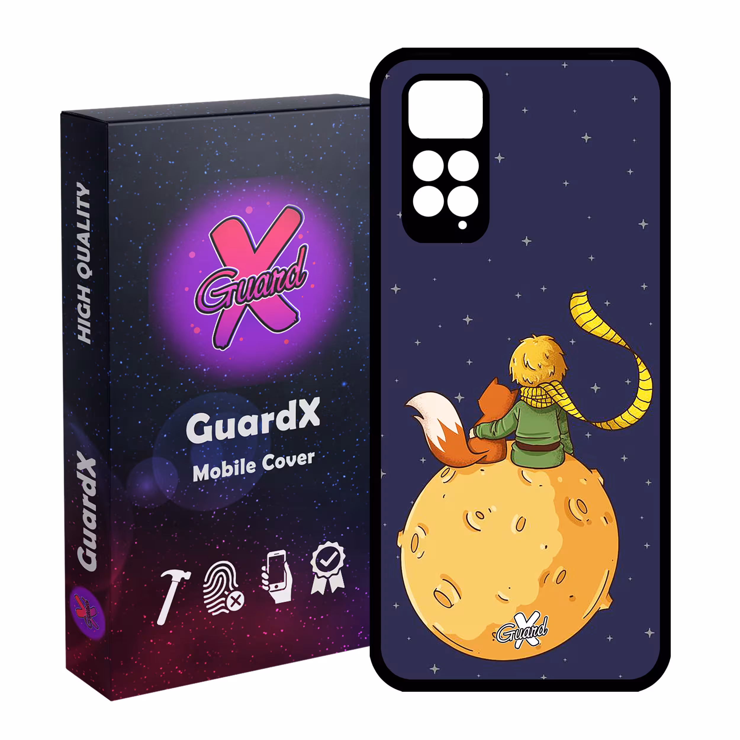 کاور گارد ایکس طرح Little Prince مدل Glass10003 مناسب برای گوشی موبایل شیائومی Redmi Note 11S/ Note 11 4G