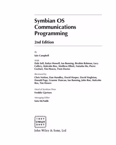 خرید و دانلود نسخه کامل کتاب Symbian OS Communications Programming, 2nd Edition (Symbian Press)