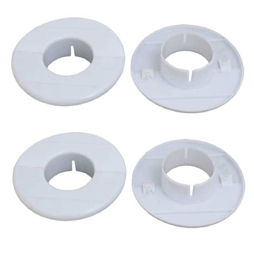 بسته 4 چهار عددی دریچه پوششی عبور لوله مسی کولرگازی لوله  آب و لوله گاز باهدف زیباسازی اطراف محل عبور لوله ها