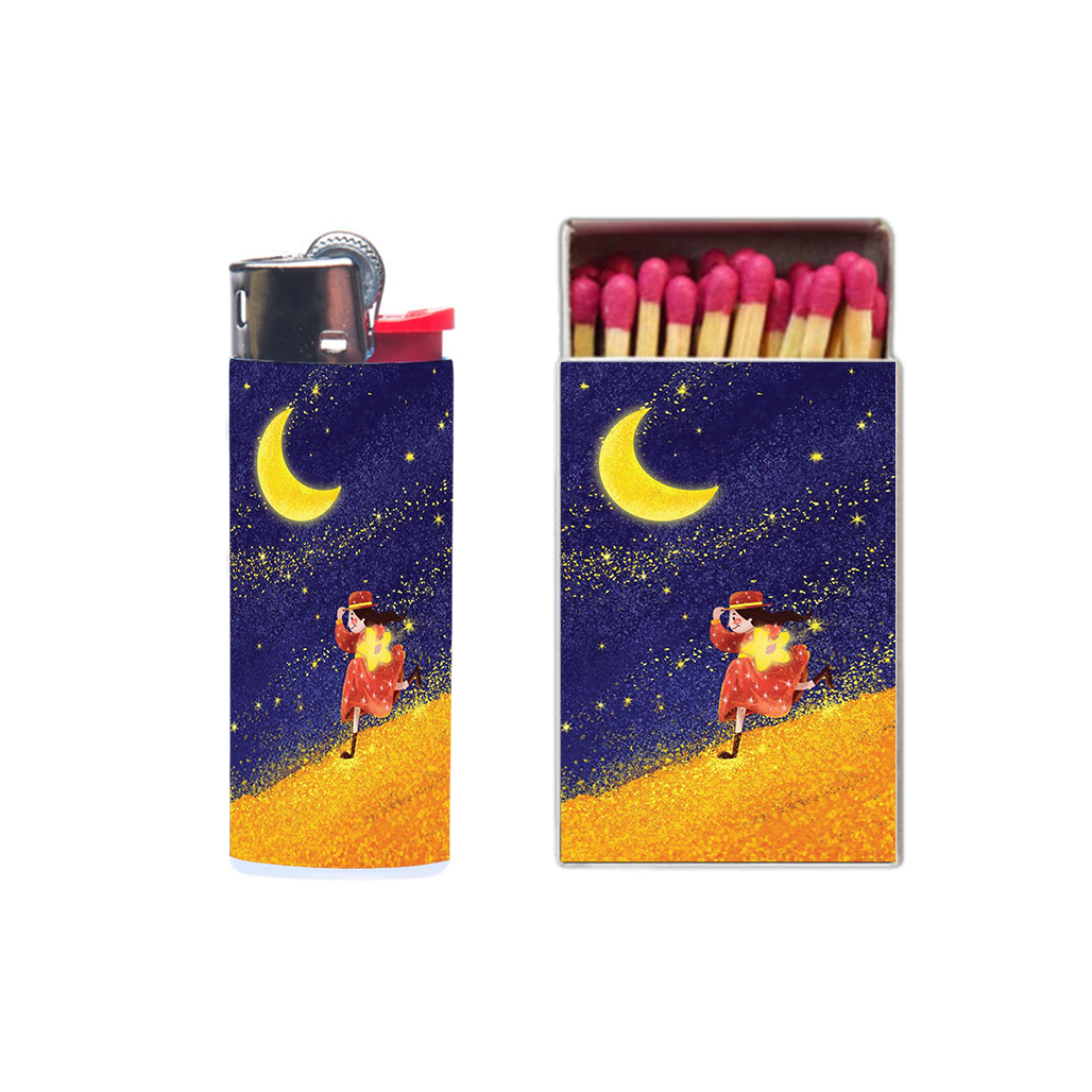 فندک مدل دختر کد 711 به همراه کبریت