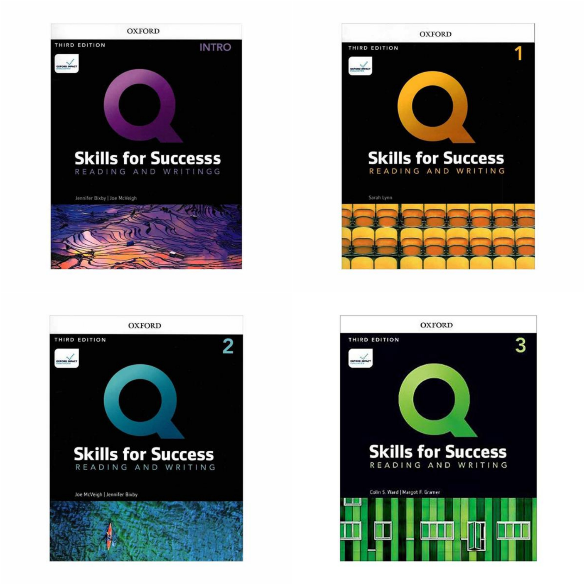 کتاب Q Skills for Success  Reading and Writing 3th اثر جمعی از نویسندگان انتشارات Oxford چهار جلدی