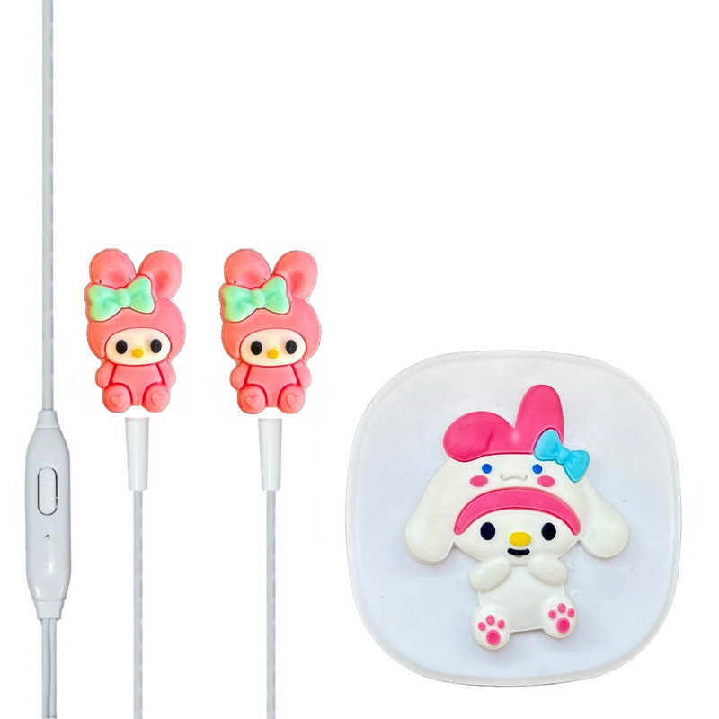 هندزفری مدل مای ملودی عروسکی فانتزی به همراه کیس | کالا مکس