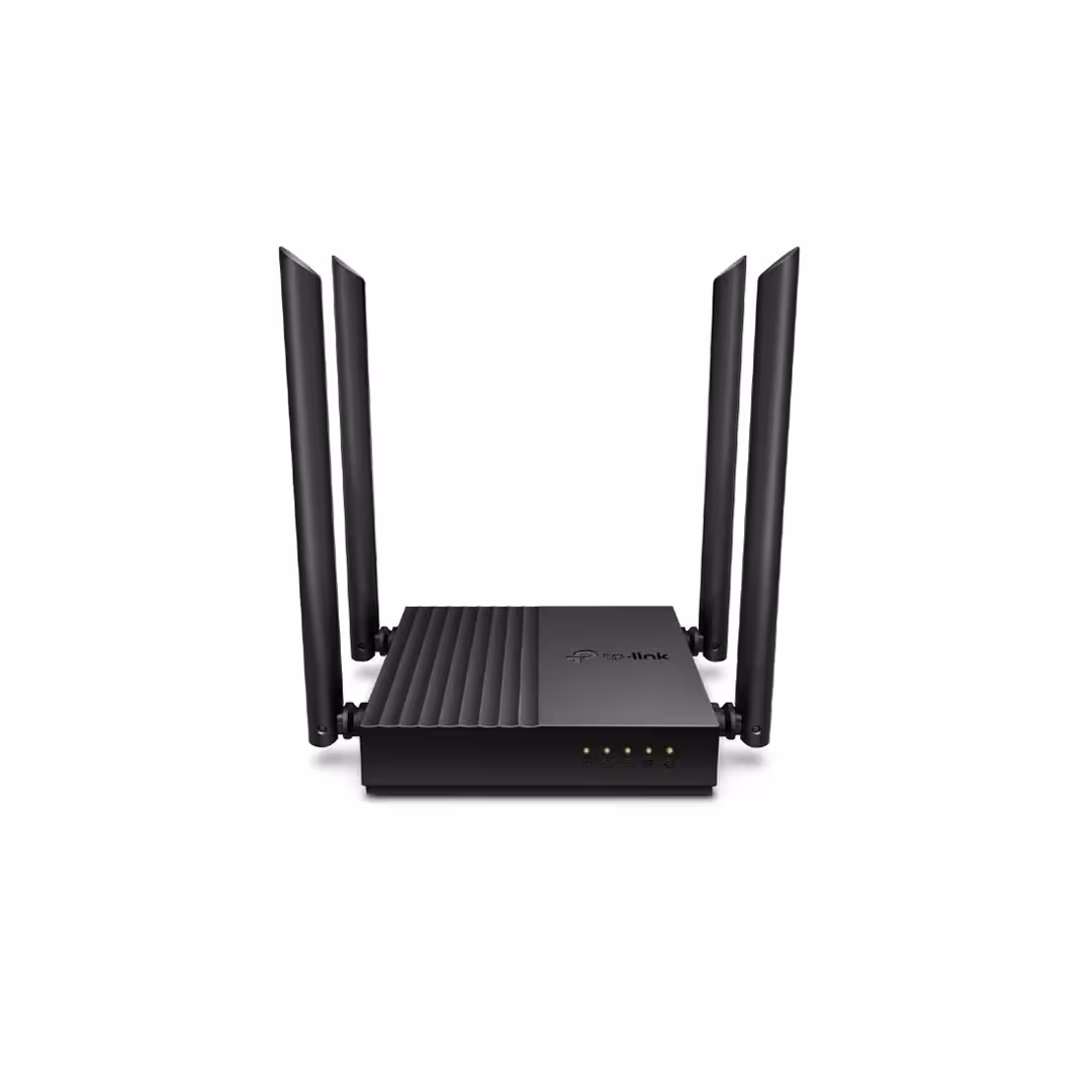 روتر بيسيم گیگابیت و دوباند AC1200 تی پی لينک مدل TPLink Archer C64 گارانتی