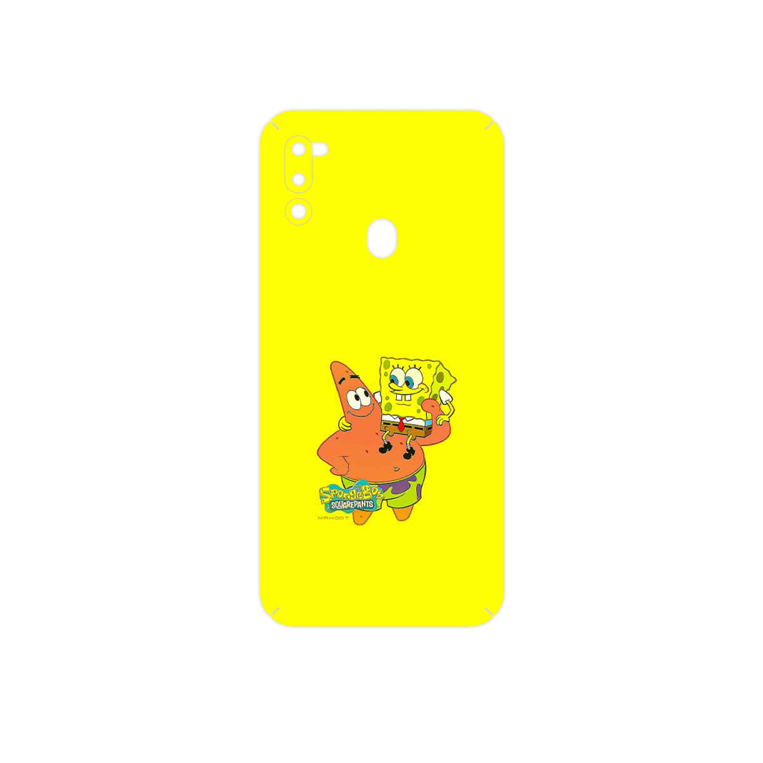 برچسب پوششی ماهوت مدل SpongeBob SquarePants مناسب برای گوشی موبایل سامسونگ Galaxy M21 (2021) Edition