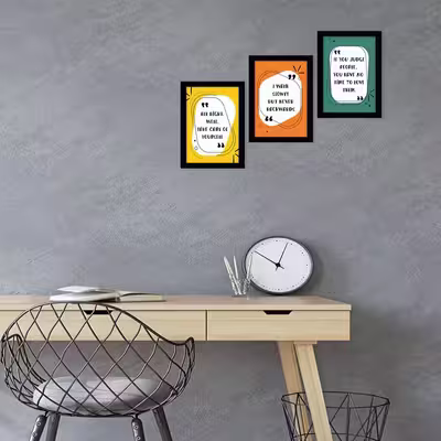 تابلو مدل کوراتیو طرح جملات انگیزشی مجموعه 3 عددی