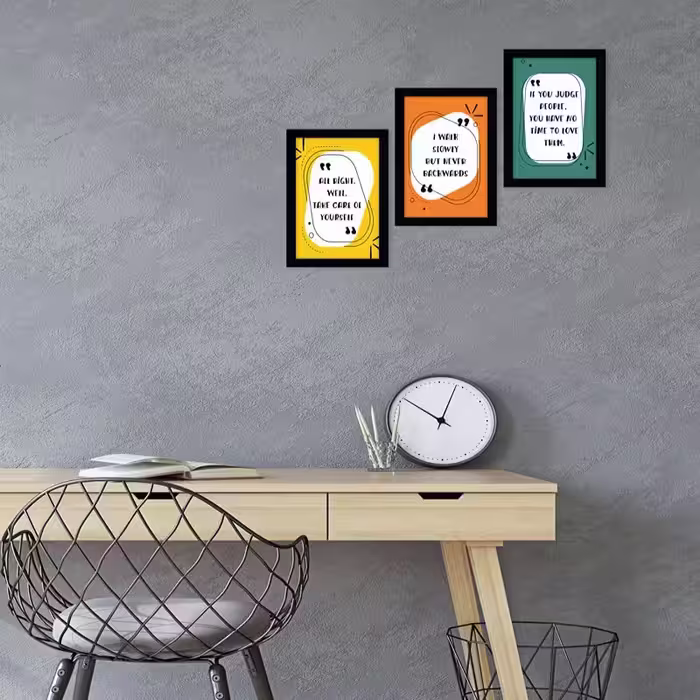 تابلو مدل کوراتیو طرح جملات انگیزشی مجموعه 3 عددی
