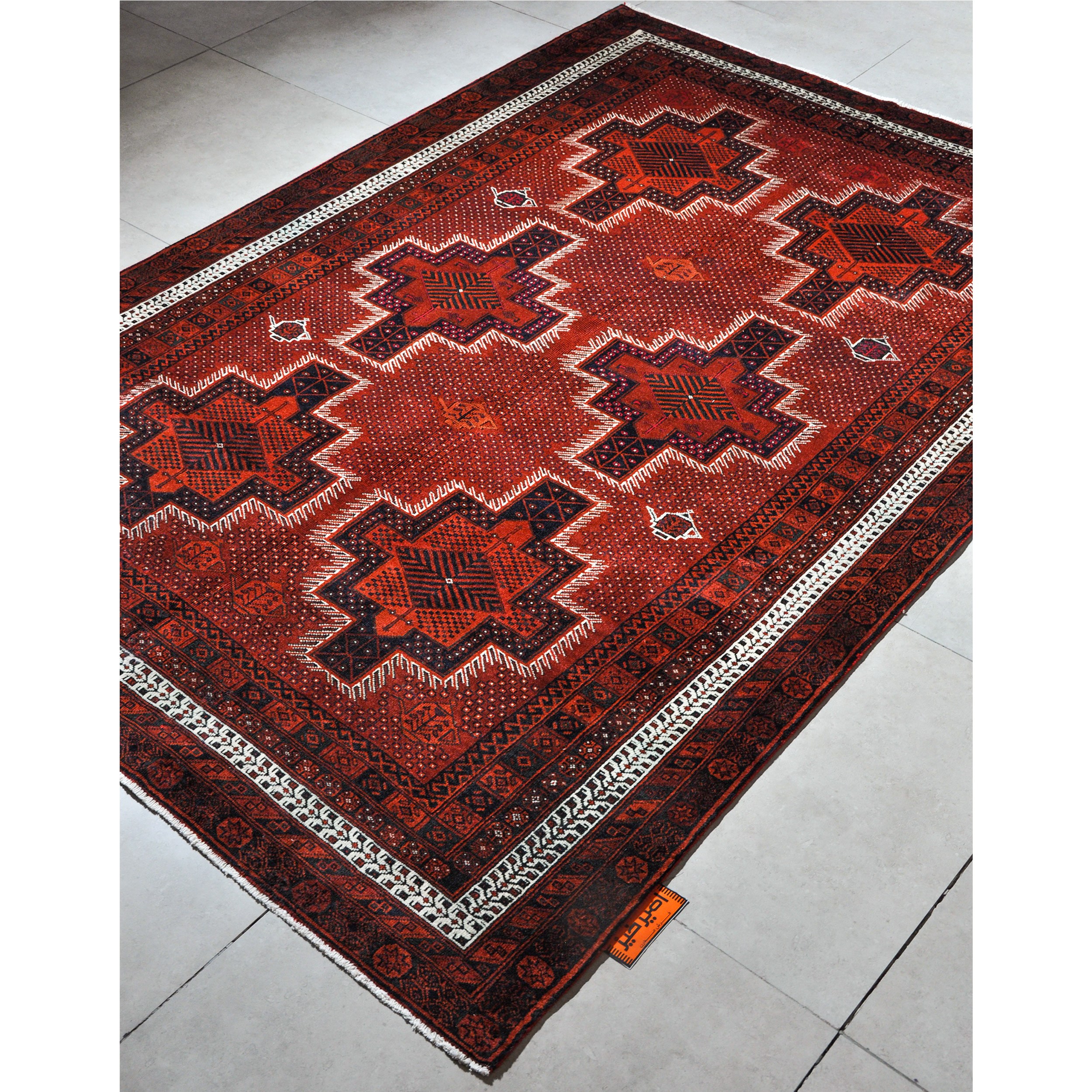 فرش دستبافت شش متری امیرخیز مدل ایلیاتی کد 110104