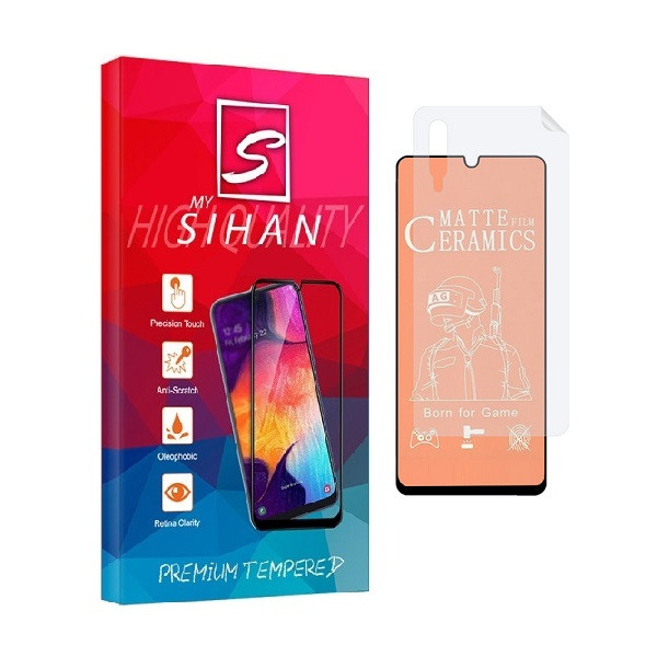 محافظ صفحه نمایش مات مای سیحان مدل 2CMN مناسب برای گوشی موبایل سامسونگ Galaxy A30s به همراه محافظ پشت گوشی | کالا برتری