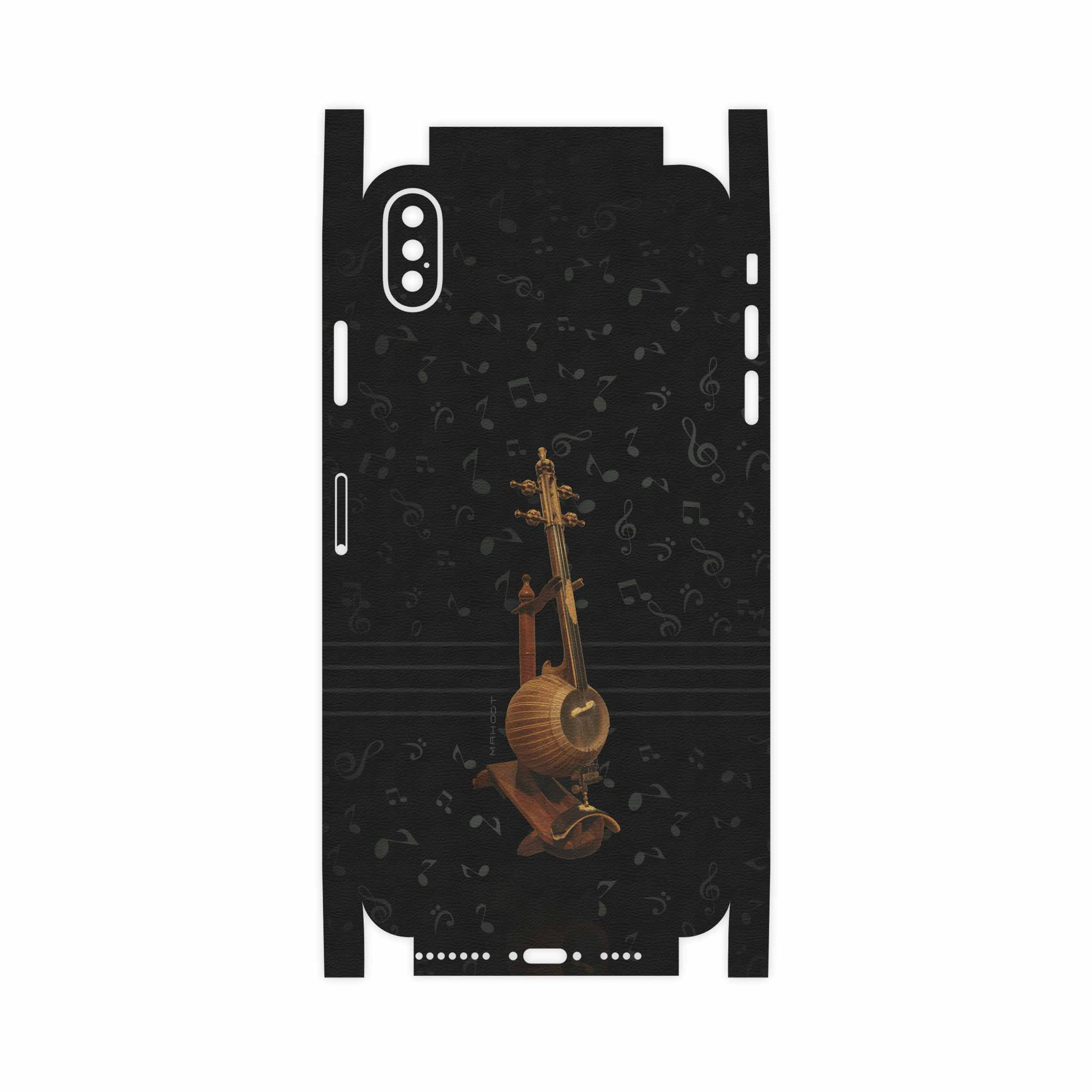 برچسب پوششی ماهوت مدل Persian Fiddle Instrument-FullSkin مناسب برای گوشی موبایل اپل iPhone XS Max