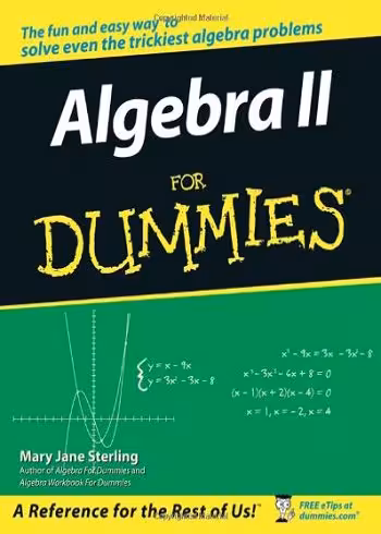 Algebra 2 for Dummies کتاب جبر 2 برای دامیز