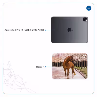 برچسب پوششی ماهوت مدل Horse-1 مناسب برای تبلت اپل iPad Pro 11 (GEN 2) 2020 A2068