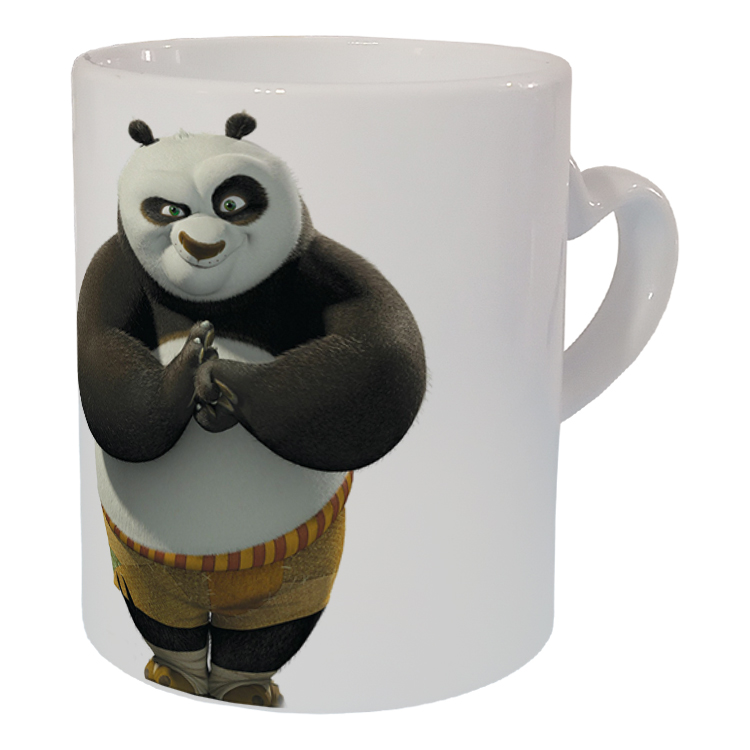 ماگ مدل دسته قلبی طرح پاندا کنگ فو کار کد 53