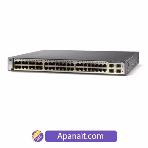 سوئیچ شبکه مدیریتی سیسکو 48 پورت WS-C3750G-48TS-S
