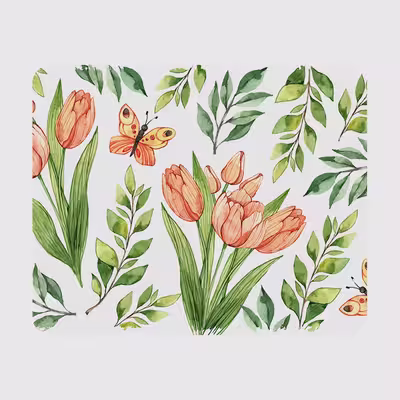 ماوس پد طرح گل کد P100181
