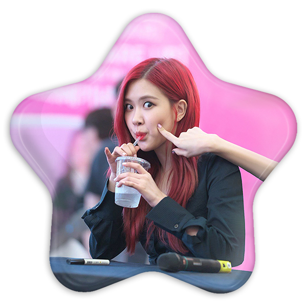 پیکسل خندالو طرح رزی گروه بلک پینک مدل ستاره ای کد 3670