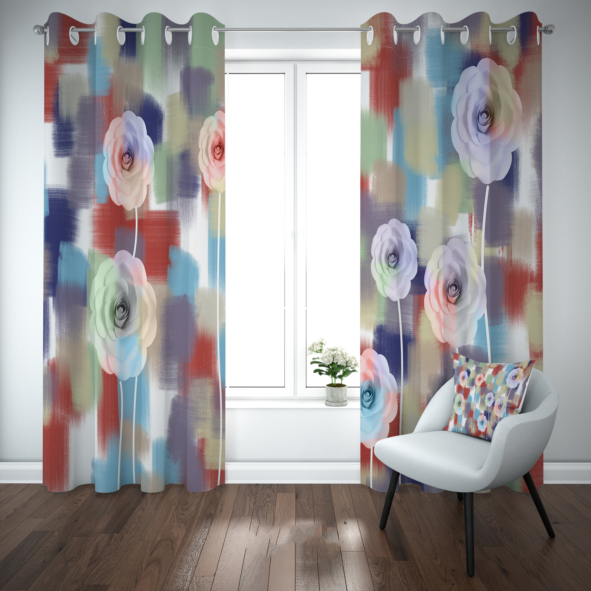 پرده مدل b2359 سایز 140×280 سانتی متر