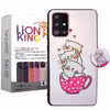 کاور لاین کینگ مدل livan cat مناسب برای گوشی موبایل سامسونگ Galaxy A32 به همراه پایه نگهدارنده