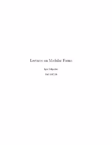 خرید و دانلود نسخه کامل کتاب Lectures on modular forms