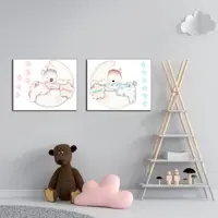 تابلو کودک و نوزاد آلباتروس مدل M025 مجموعه 2 عددی