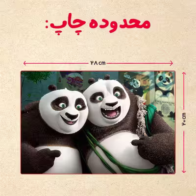 پازل 35 تکه مدل پاندا مونگ فو کار کد 17