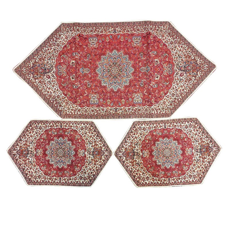 ست 3 تکه رومیزی ترمه مدل gh کد 24