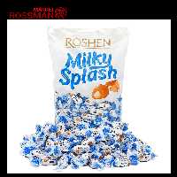 تافی کرمی شیری روشن ROSHEN مدل Milky Splash وزن 1 کیلوگرم
