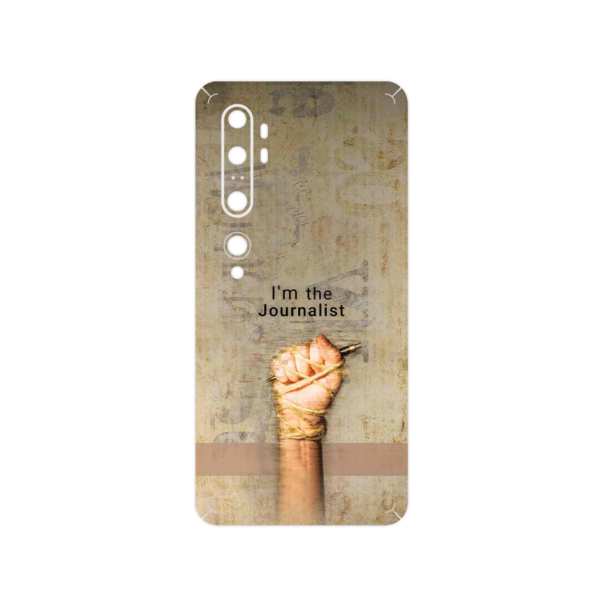برچسب پوششی ماهوت مدل Journalist مناسب برای گوشی موبایل شیائومی Mi Note 10 Pro
