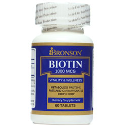 قرص بیوتین 1000 میکرو گرم 60 عددی برونسون انقضا 2025/08