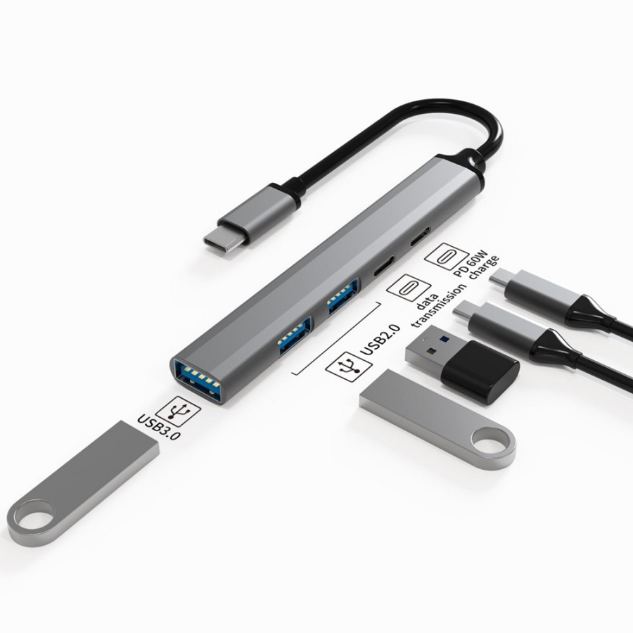 هاب 5 پورت Type-C به Type-C/USB 30