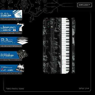برچسب پوششی ماهوت مدل Piano-Instrument-FullSkin مناسب برای گوشی موبایل شیائومی Redmi 10 Prime