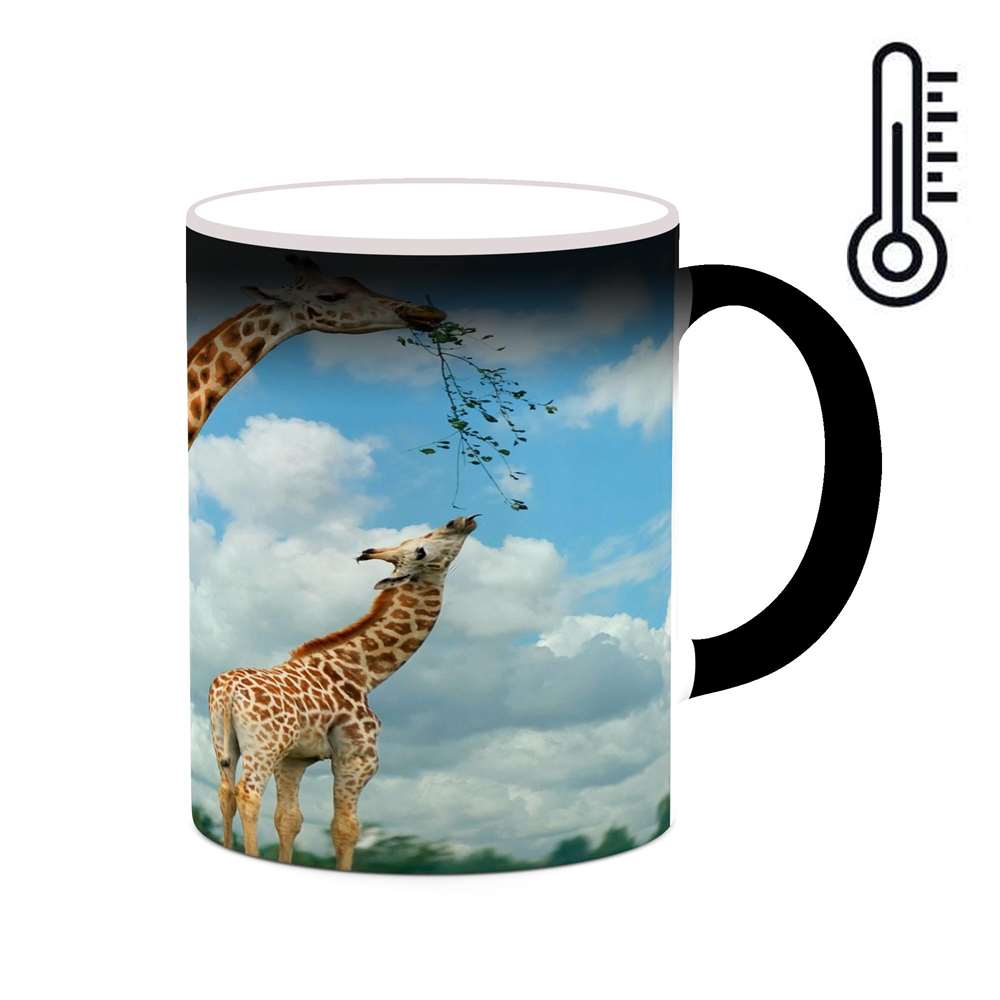 ماگ حرارتی کاکتی طرح زرافه مدل mgh19216