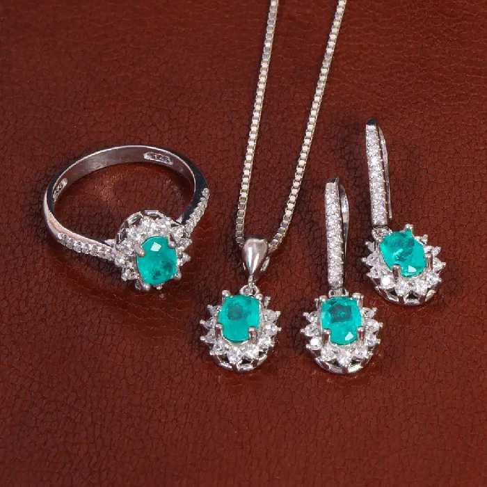 نیم ست فلوریت زنانه کد 27937 - جواهری مشاهیر