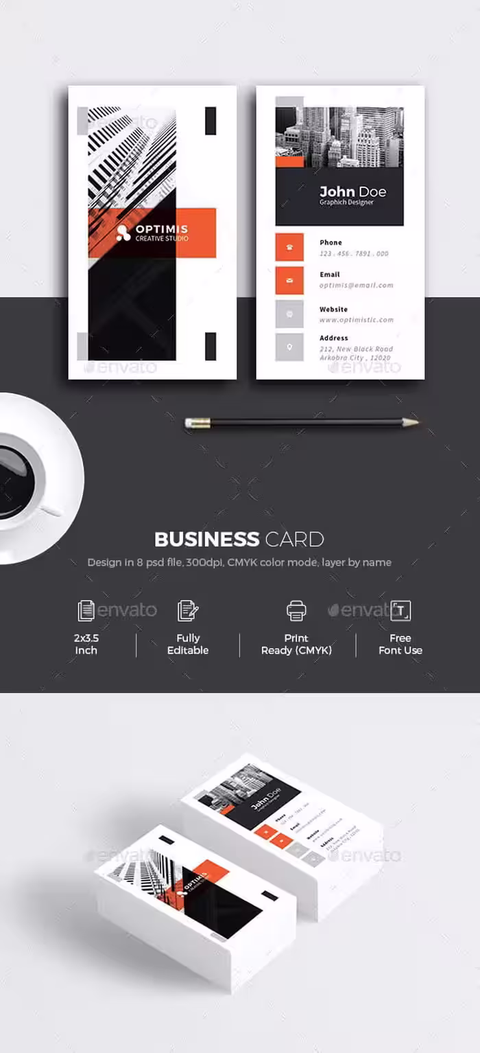 دانلود Minimal Creative Business Card – کارت ویزیت