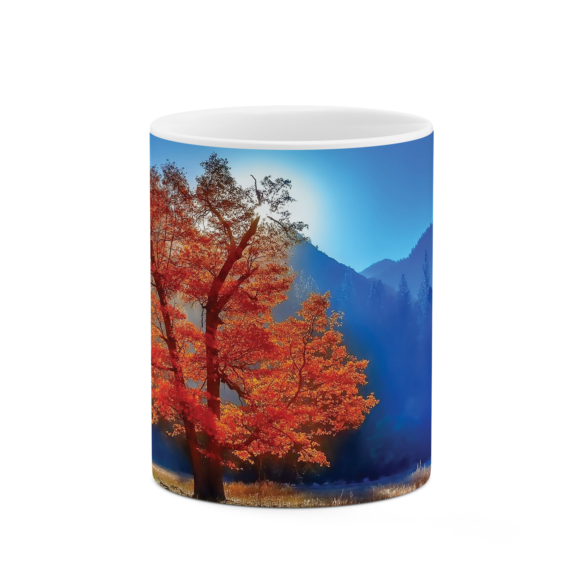 ماگ طرح درخت پاییزی مدل mug03834