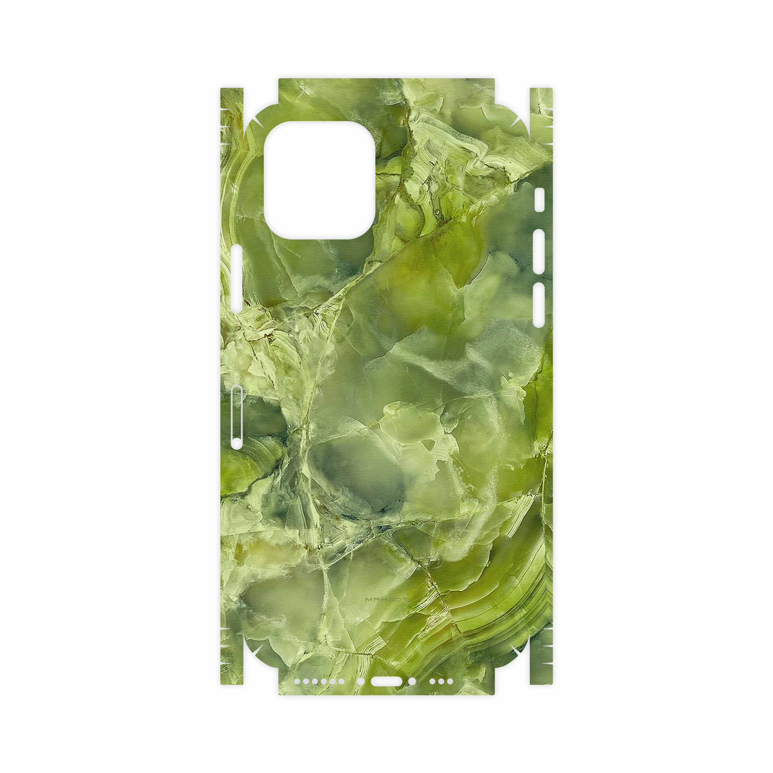 برچسب پوششی ماهوت مدل Green Crystal Marble-FullSkin مناسب برای گوشی موبایل اپل iPhone 11 Pro