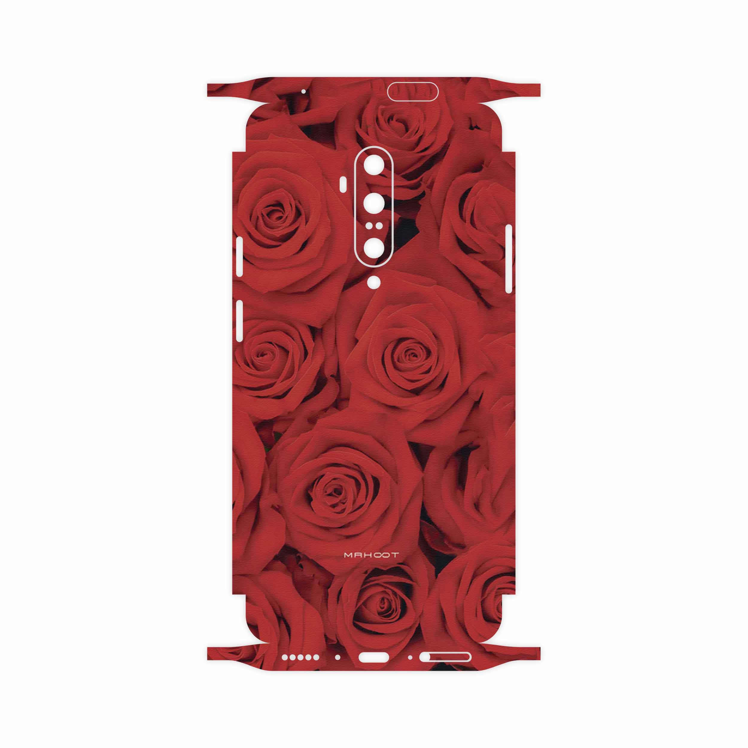 برچسب پوششی ماهوت مدل Red-Flower-FullSkin مناسب برای گوشی موبایل وان پلاس 7T Pro