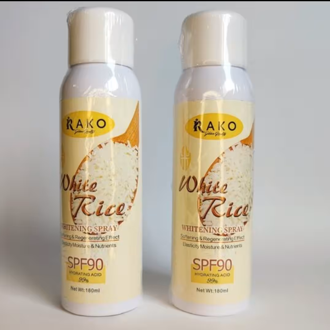 اسپری ضد آفتابspf 9 0 سفیدکننده وحاوی عصاره برنج ( ارسال رایگان )
