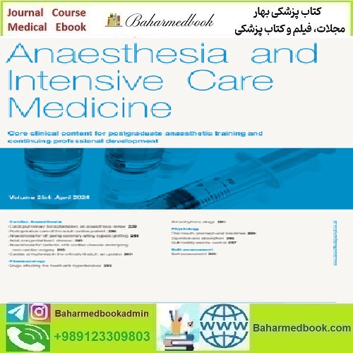 Anaesthesia &amp; Intensive Care Medicine Volume 25 Issue 1 to 4 202