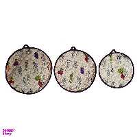 دمکن سه تکه رزین تاژ (Rezin Taj) مدل تربچه سایز 33*33 سانتی متر