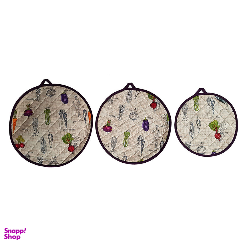 دمکن سه تکه رزین تاژ (Rezin Taj) مدل تربچه سایز 33*33 سانتی متر