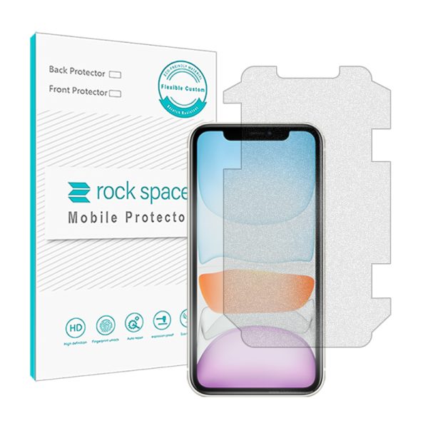 گلس آیفون 11 مدل نانو هیدروژل مات برند راک اسپیس سایز M کد 12926