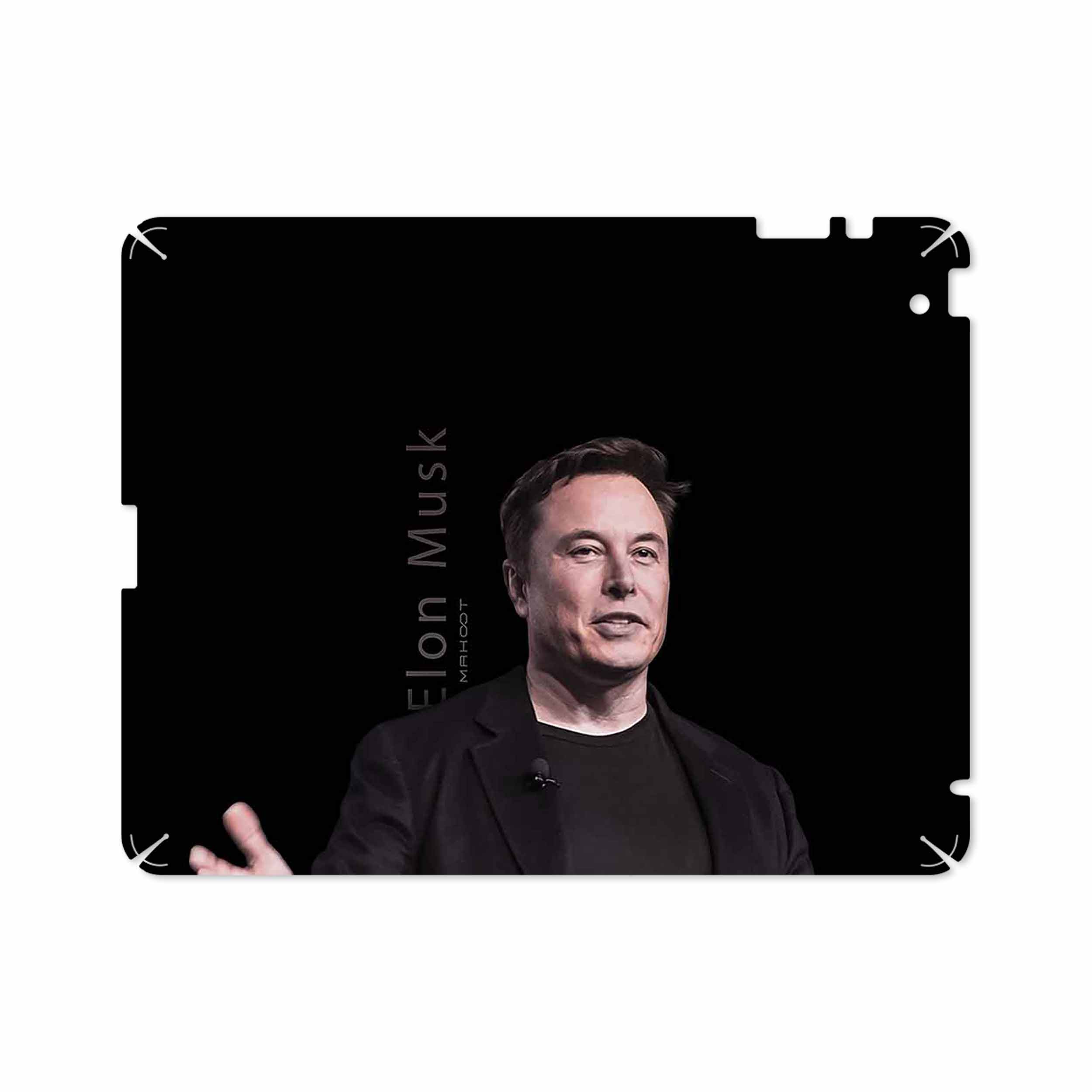 برچسب پوششی ماهوت مدل Elon Musk مناسب برای تبلت اپل iPad 2 2011 A1395