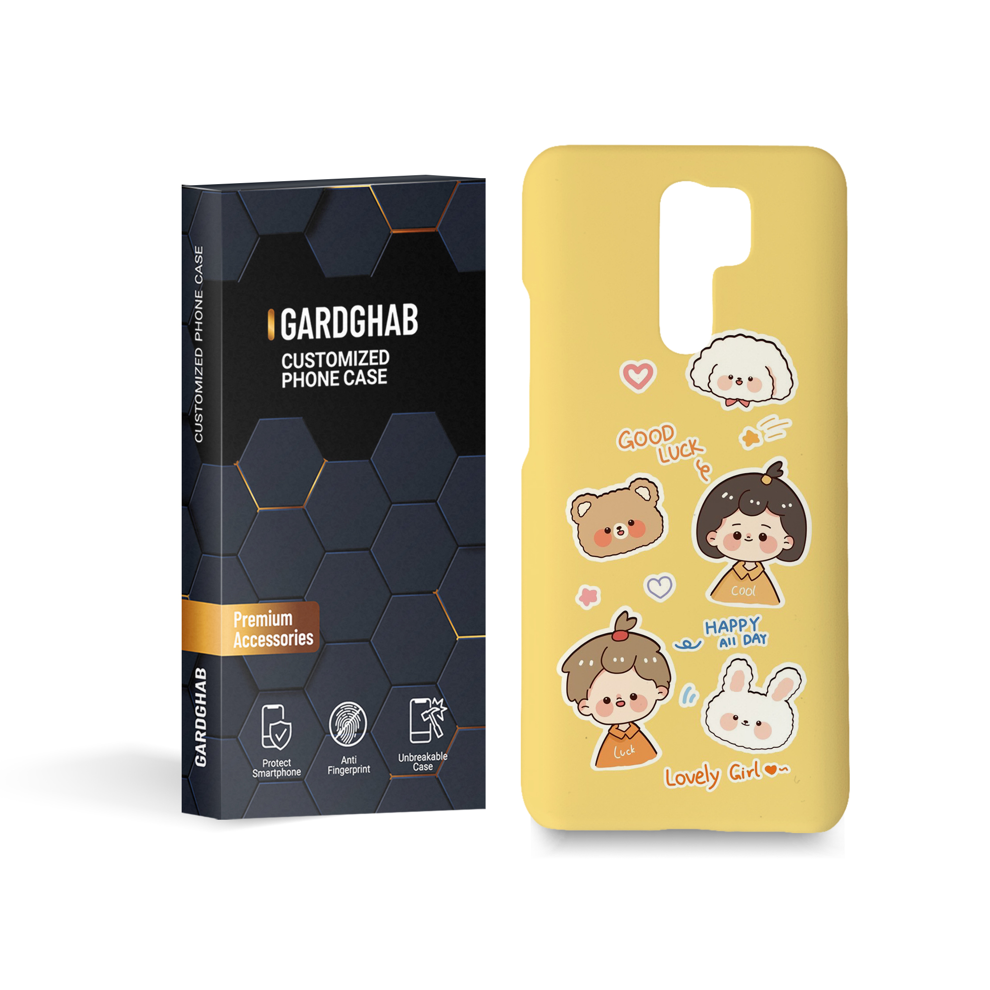 کاور گارد قاب مدل دخترانه مناسب برای گوشی موبایل شیائومی  redmi 9 / 9 prime