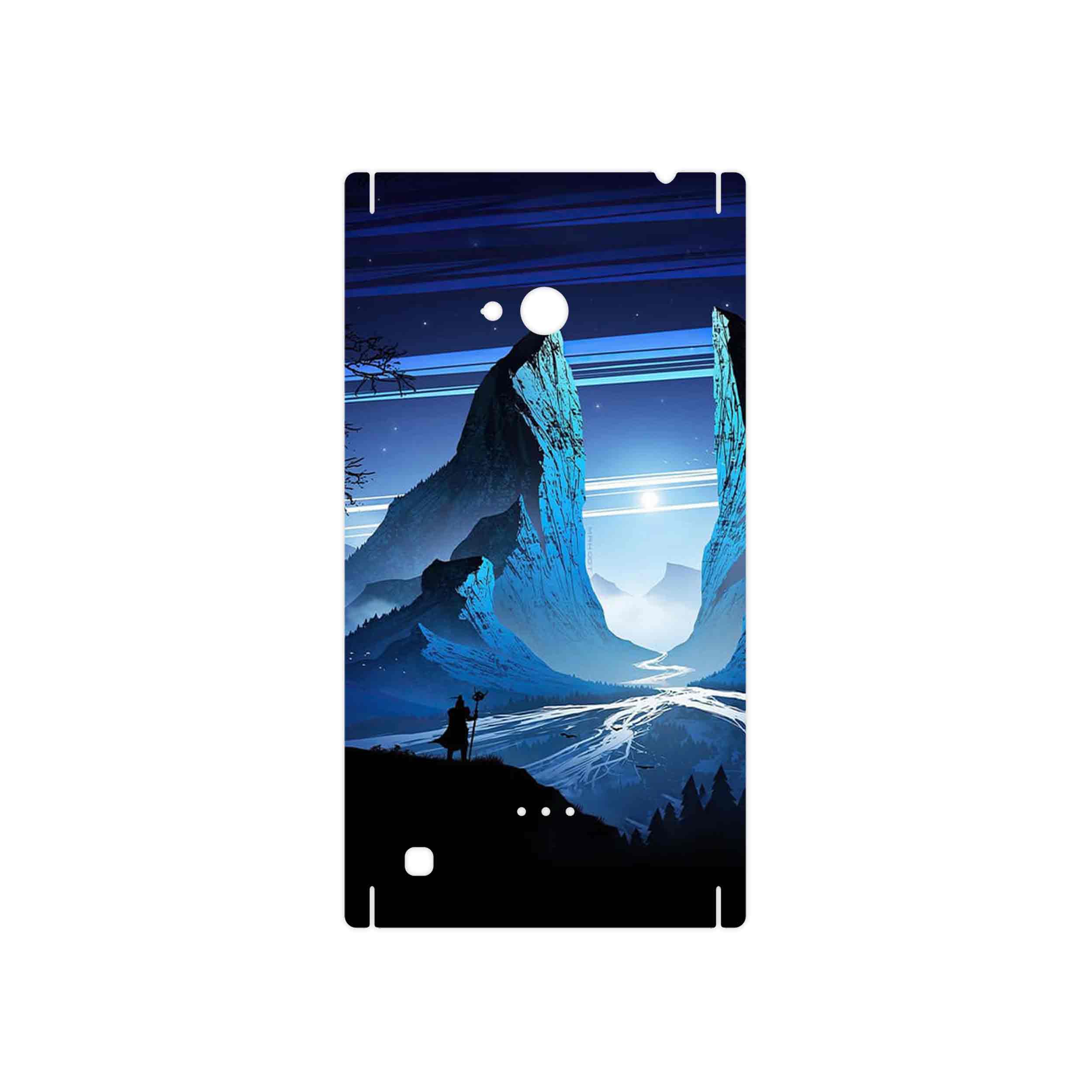 برچسب پوششی ماهوت مدل Blue Mountains Digital Art مناسب برای گوشی موبایل نوکیا Lumia 720