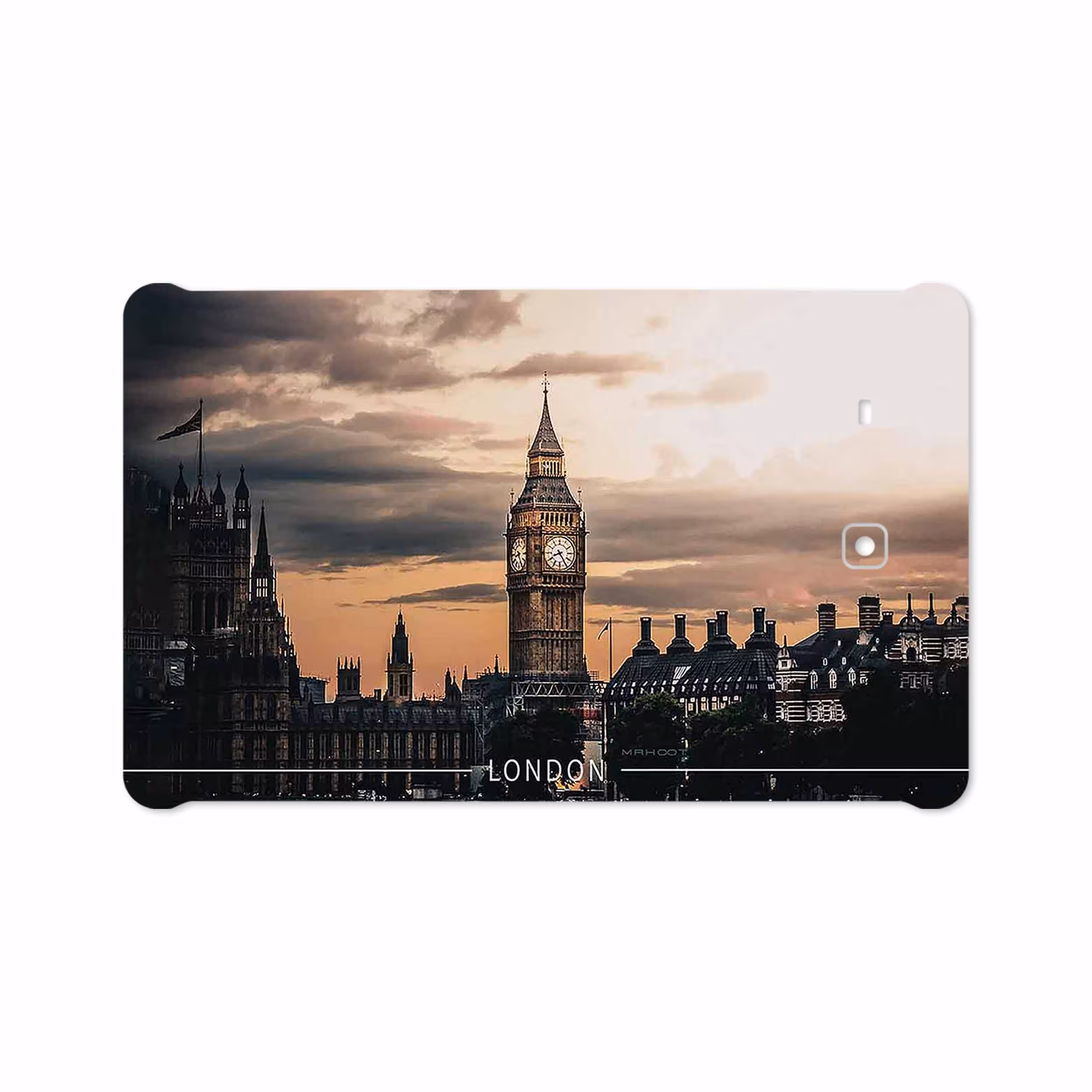 برچسب پوششی ماهوت مدل London City مناسب برای تبلت سامسونگ Galaxy Tab E 9.6 2015 T561