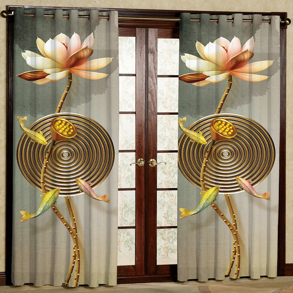 پرده مدل مخمل پانچی کد 6949 سایز 280x140 سانتی متر