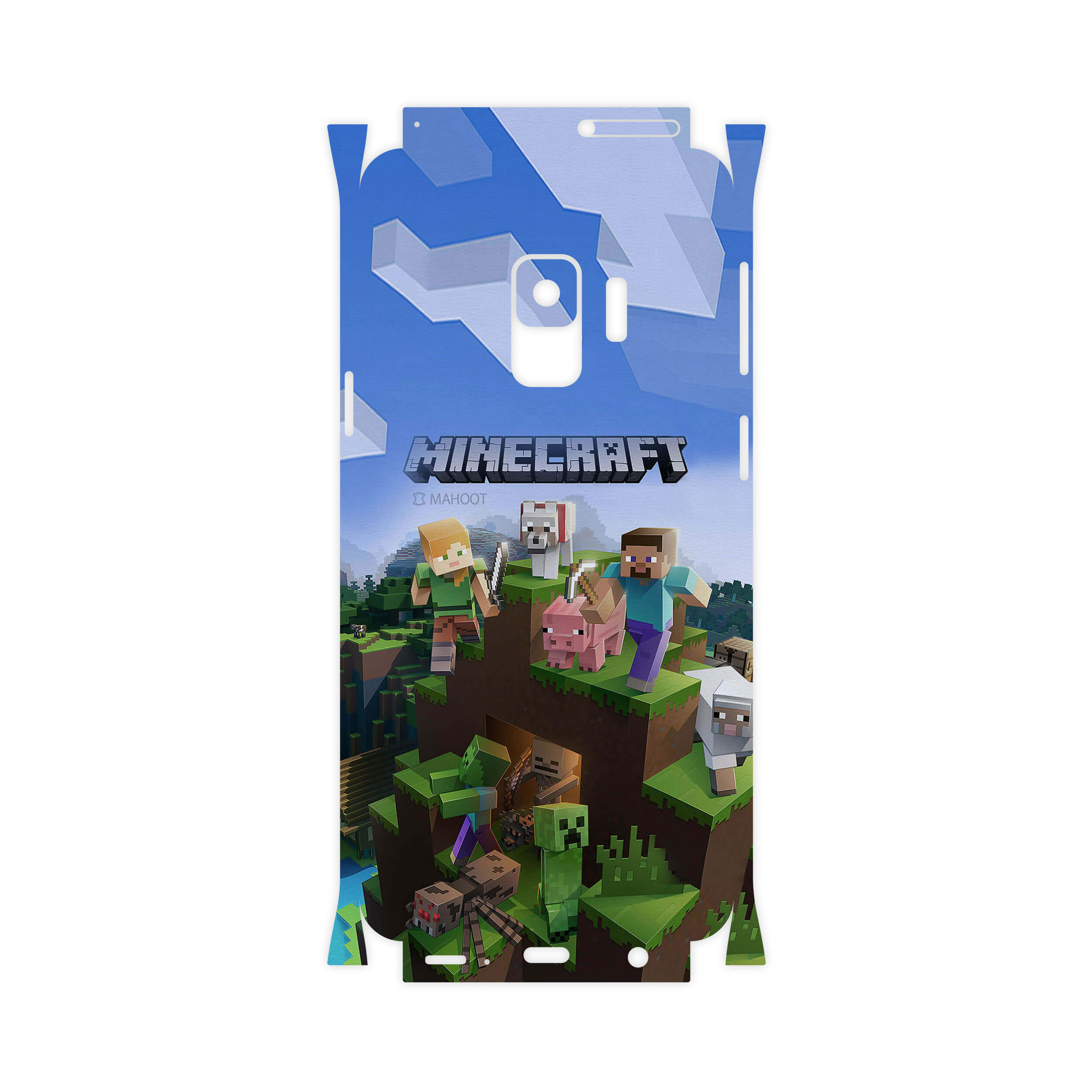 برچسب پوششی ماهوت مدل Minecraft-Game-FullSkin مناسب برای گوشی موبایل سامسونگ Galaxy S9