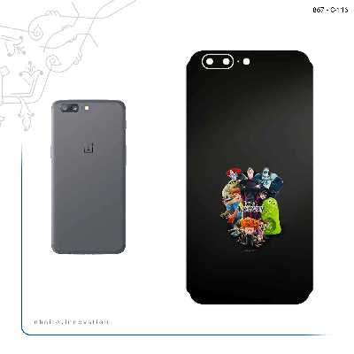 برچسب پوششی ماهوت مدل Hotel Transylvania مناسب برای گوشی موبایل وان پلاس 5